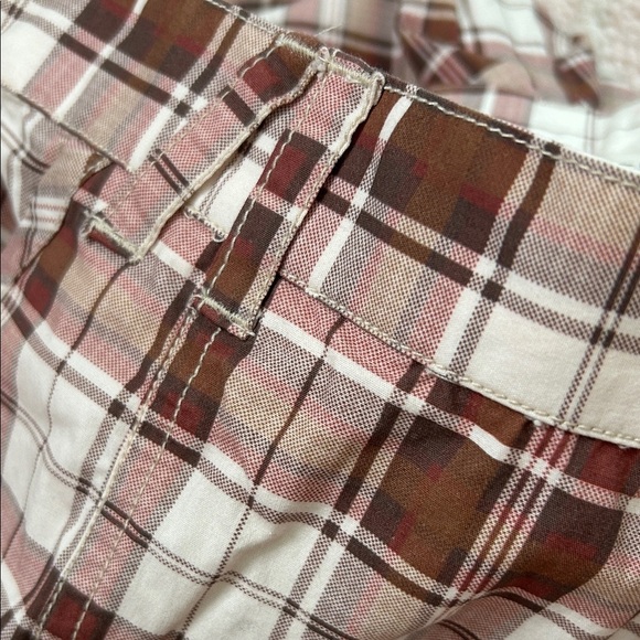 NWT Anthropologie Pilcro Slim Plaid Cargo Capris 90's Style Y2K Style Size Small - Picture 14 of 14